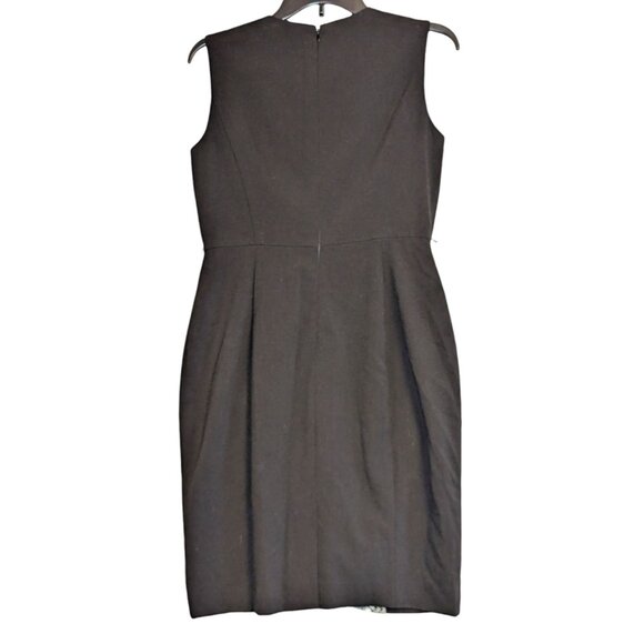 Calvin Klein Womens Sleeveless Colorblock Lace Panel Sheath Dress Size 6 Black & - Picture 2 of 7